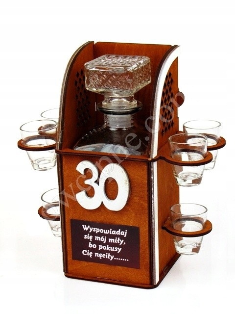 

Karafka Konfesjonał kieliszki na 30 ur