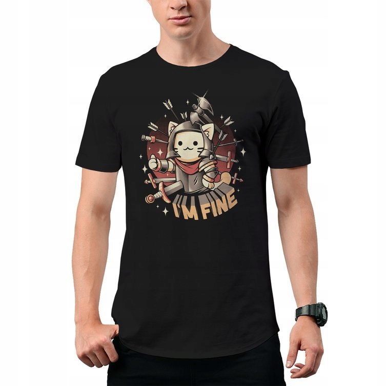 

Koszulka T-Shirt I'm Fine Kitten Kotek M
