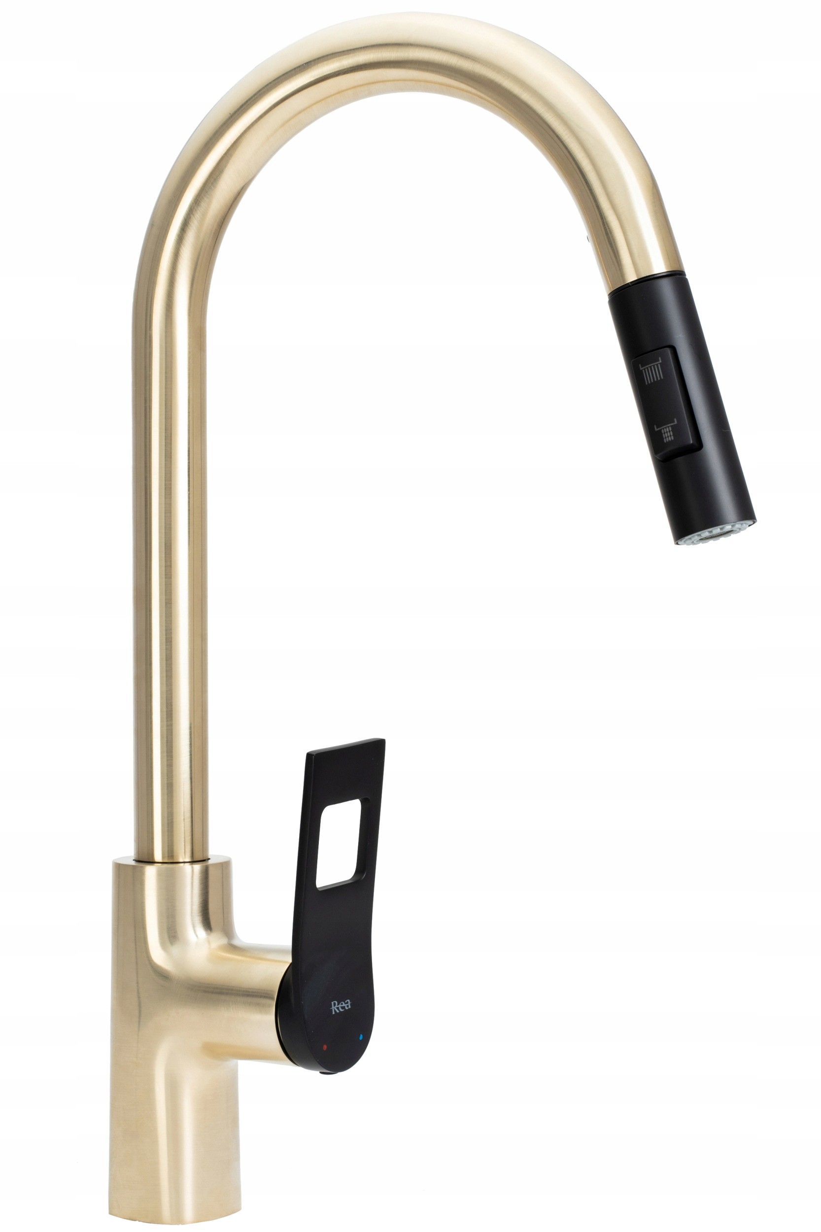 Kuchynská batéria Soul Zlatá brúsená čierna