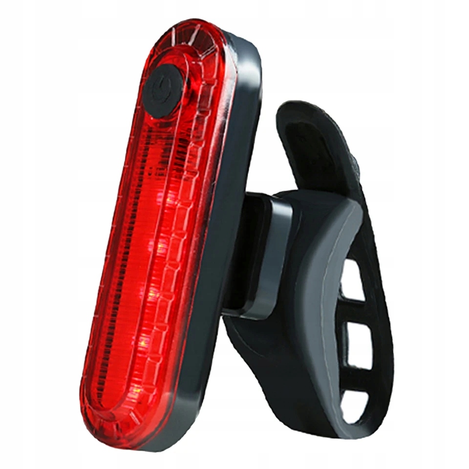 ZESTAW LAMPKA ROWEROWA LED PRZEDNIA + TYLNA USB Zasilanie akumulator