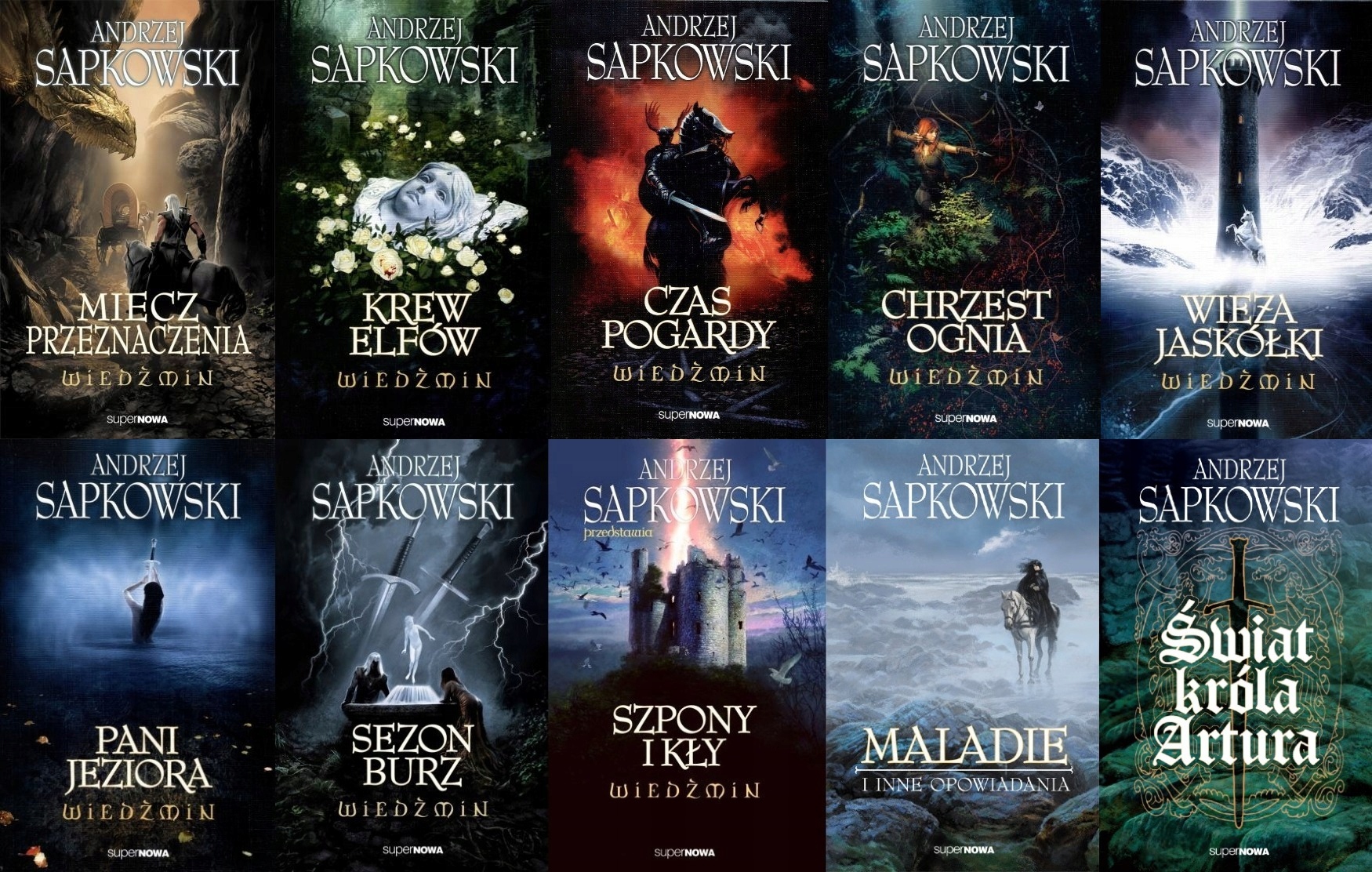 

Pakiet Wiedźmin Tomy 2-11 Andrzej Sapkowski