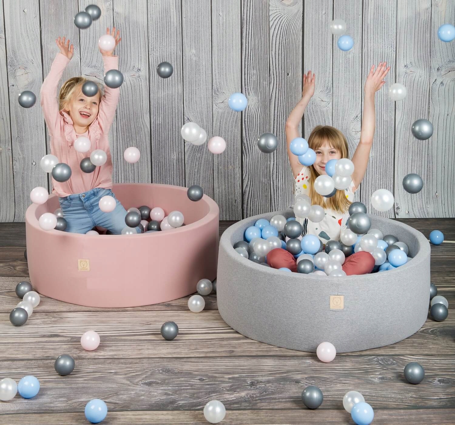 Suchy Basen z Piłeczkami Kulkami Kojec dla Dzieci MISIOO Różowy 300 Piłek Kod producenta 5904280172462