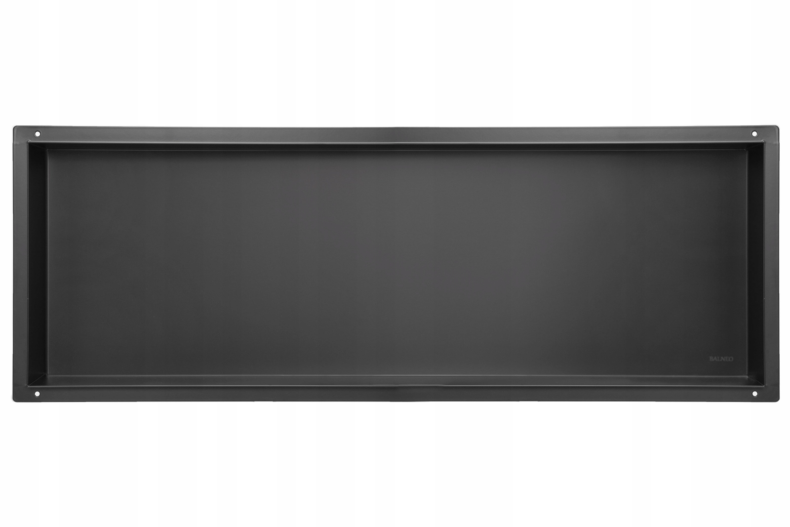 Balneo Wall-box No Rim Black bezrámová výklenková polica čierna 90x30x10 cm