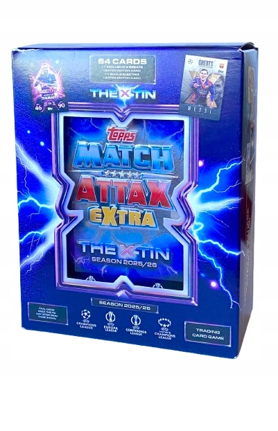 Topps Ucl 2025/26 Match Attax Extra Puszka X-tin Limited Greats