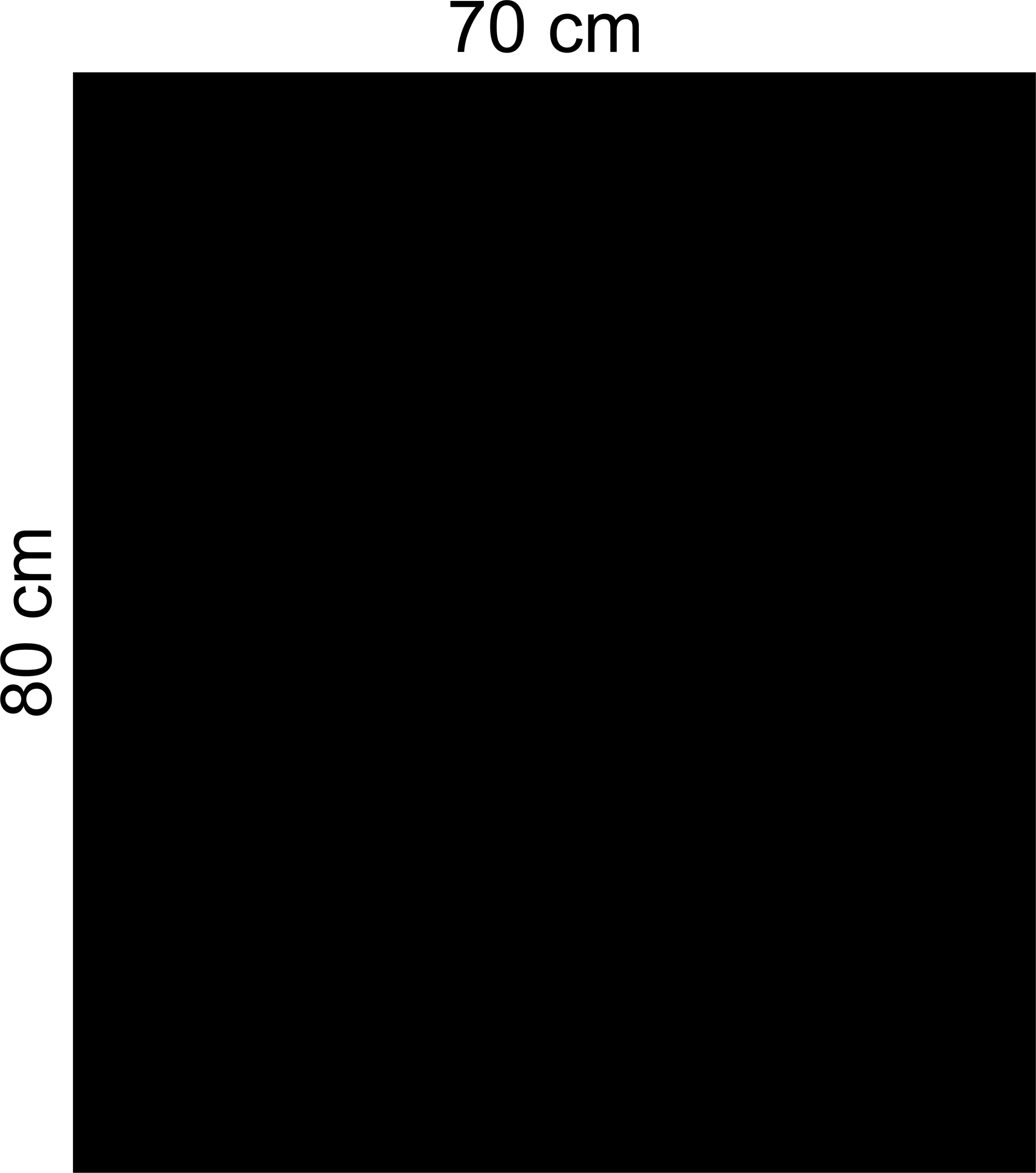 Plecha Veľká priestranná Tabuľa na magnety z kovu 80x70 cm