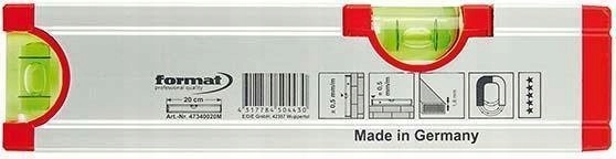 Magnetická vodováha 20 cm Format