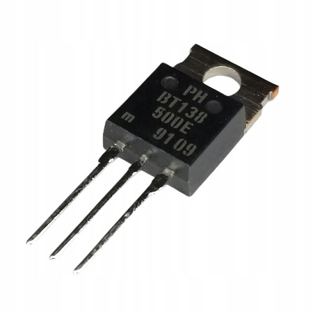 Triak BT138-500E 500V, 12A, 10mA, TO220, Philips