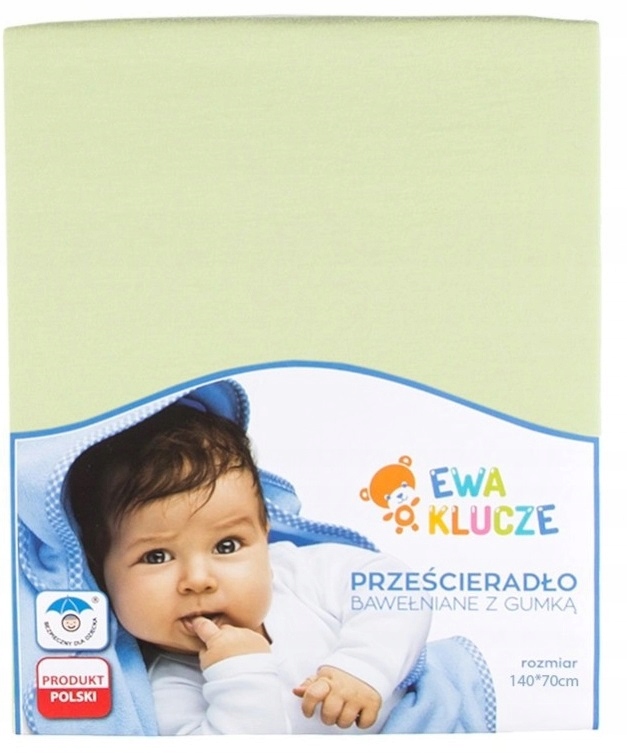 

Prześcieradło Bawełniane Ewa 140x70 J. Zielony 34
