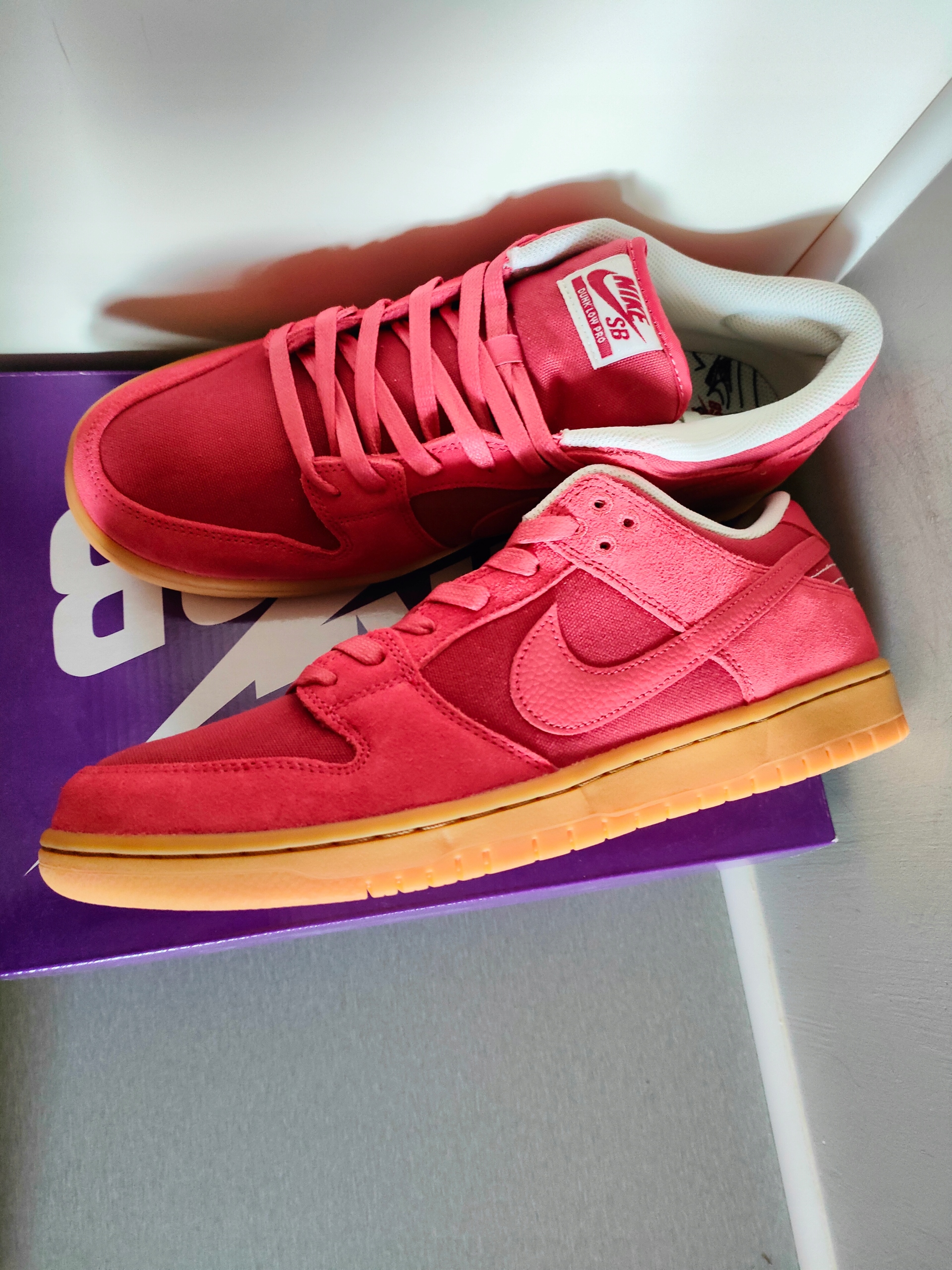 Buty nike SB dunk low adobe różowe  DV