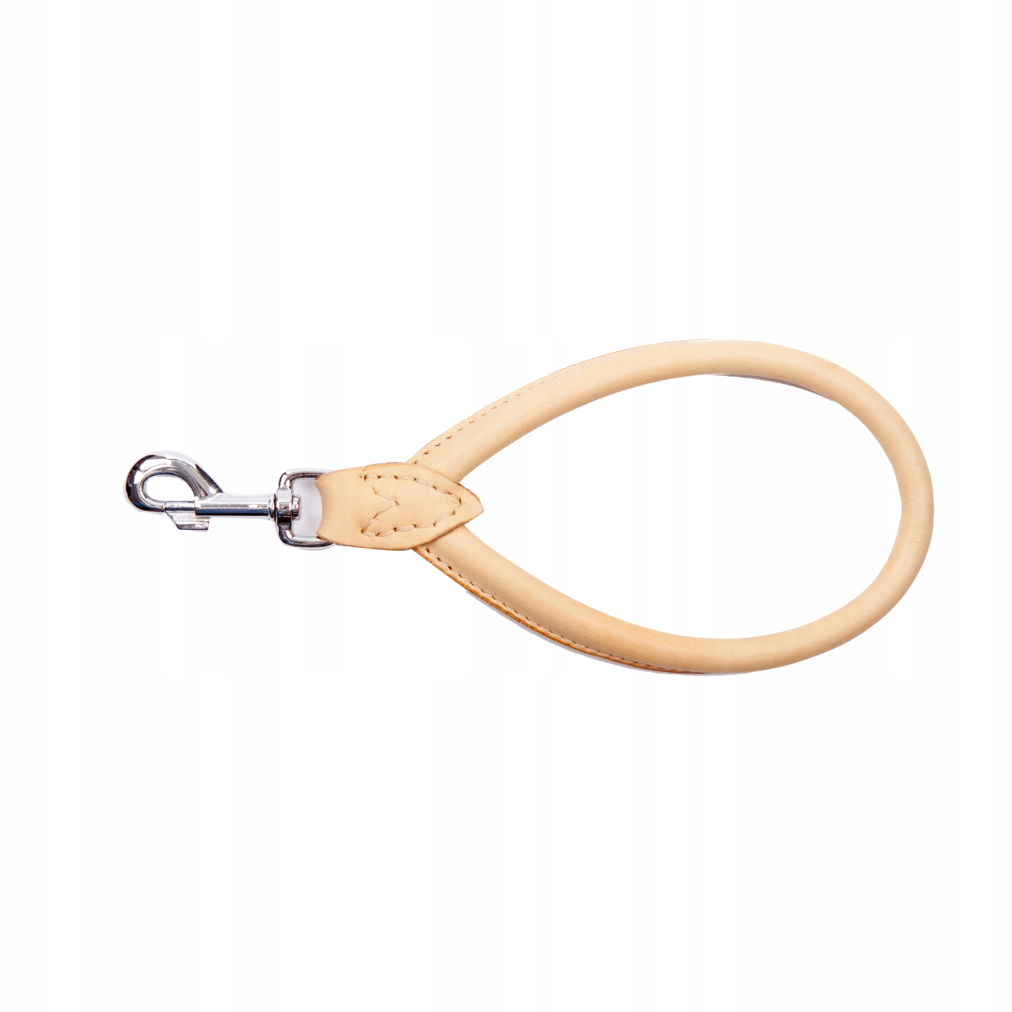 Dingo kulatá kožená rukojeť Soft 2x33 cm, přírodní