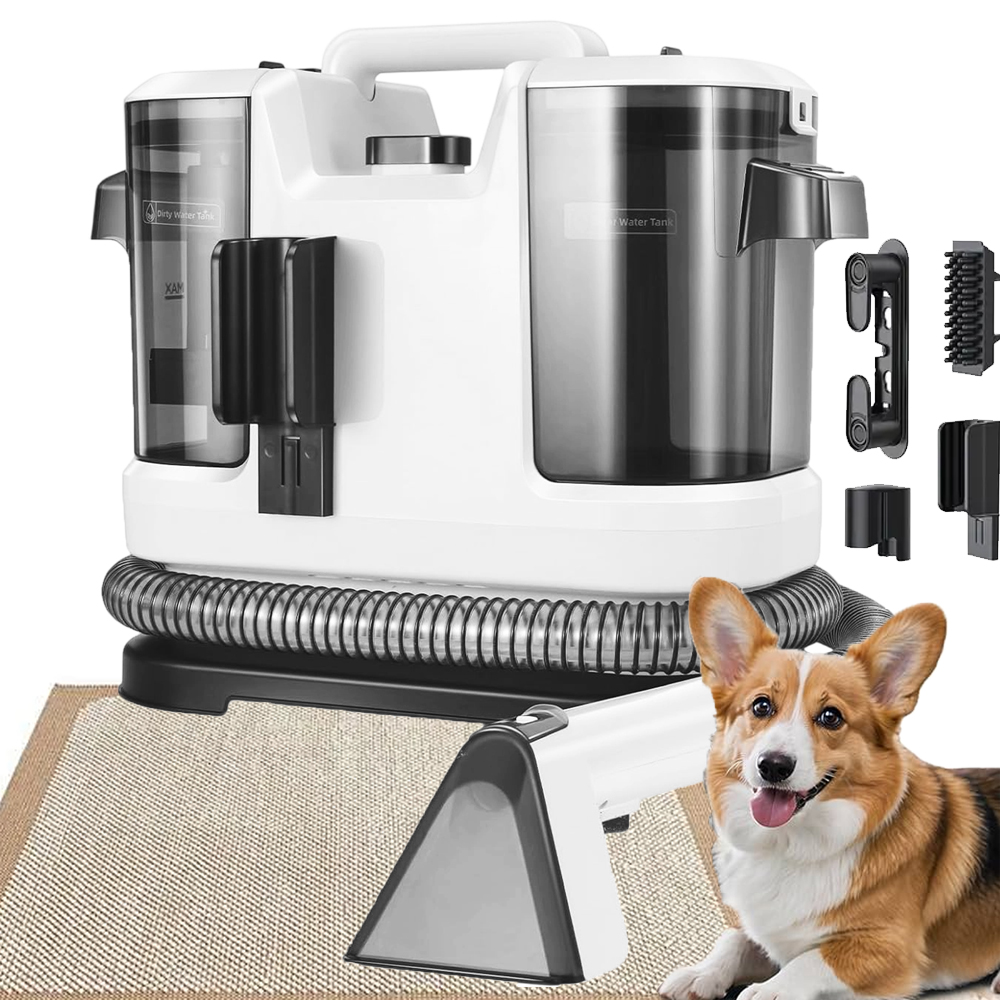 Odkurzacz Piorący Do Dywanów Tapicerki Prania Wąska Ssawka Akcesoria 450W