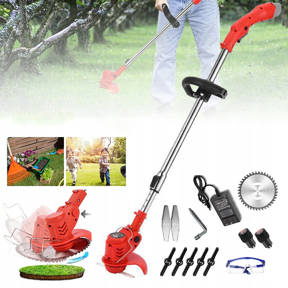 Elektrická Bezdrátová Sekačka Se Třemi Typy Čepelí Součástí Balení