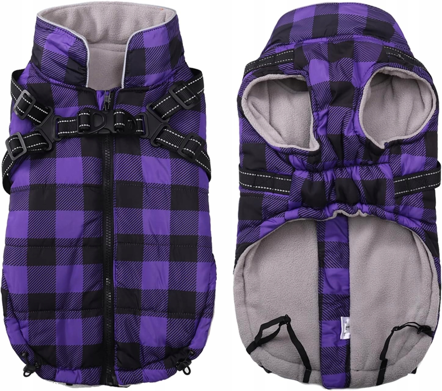 Levně Voděodolná nepromokavá bunda pro malého psa s ramenními popruhy