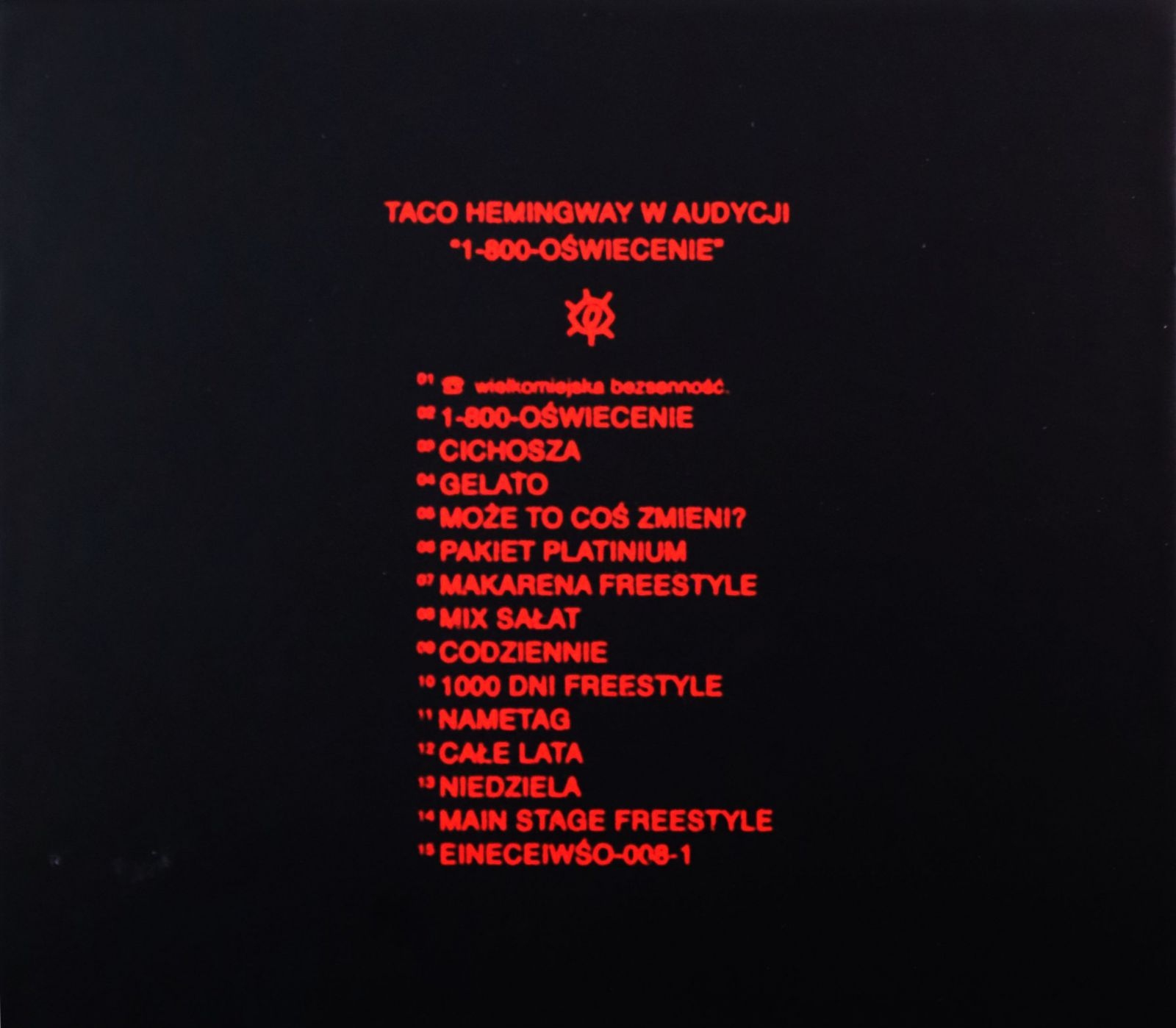 TACO HEMINGWAY: 1-800- OŚWIECENIE [CD] Stan opakowania oryginalne
