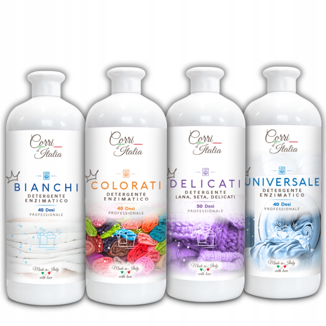 Levně Set Corri D'italia italské prací prostředky 4x1L Uni,Color,White,Delicate