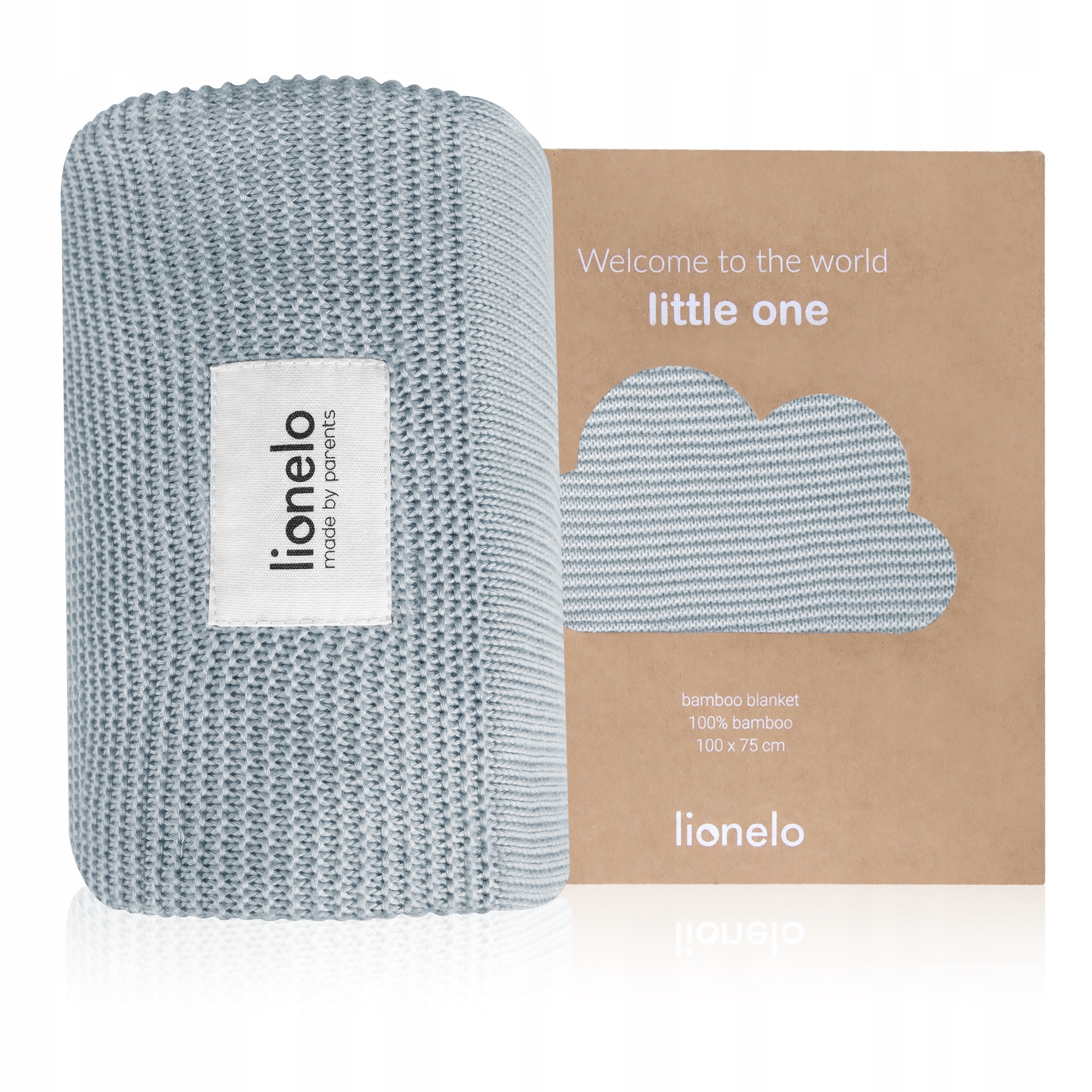 

Lionelo Bambusowy Kocyk 100x75 cm Otulacz grey