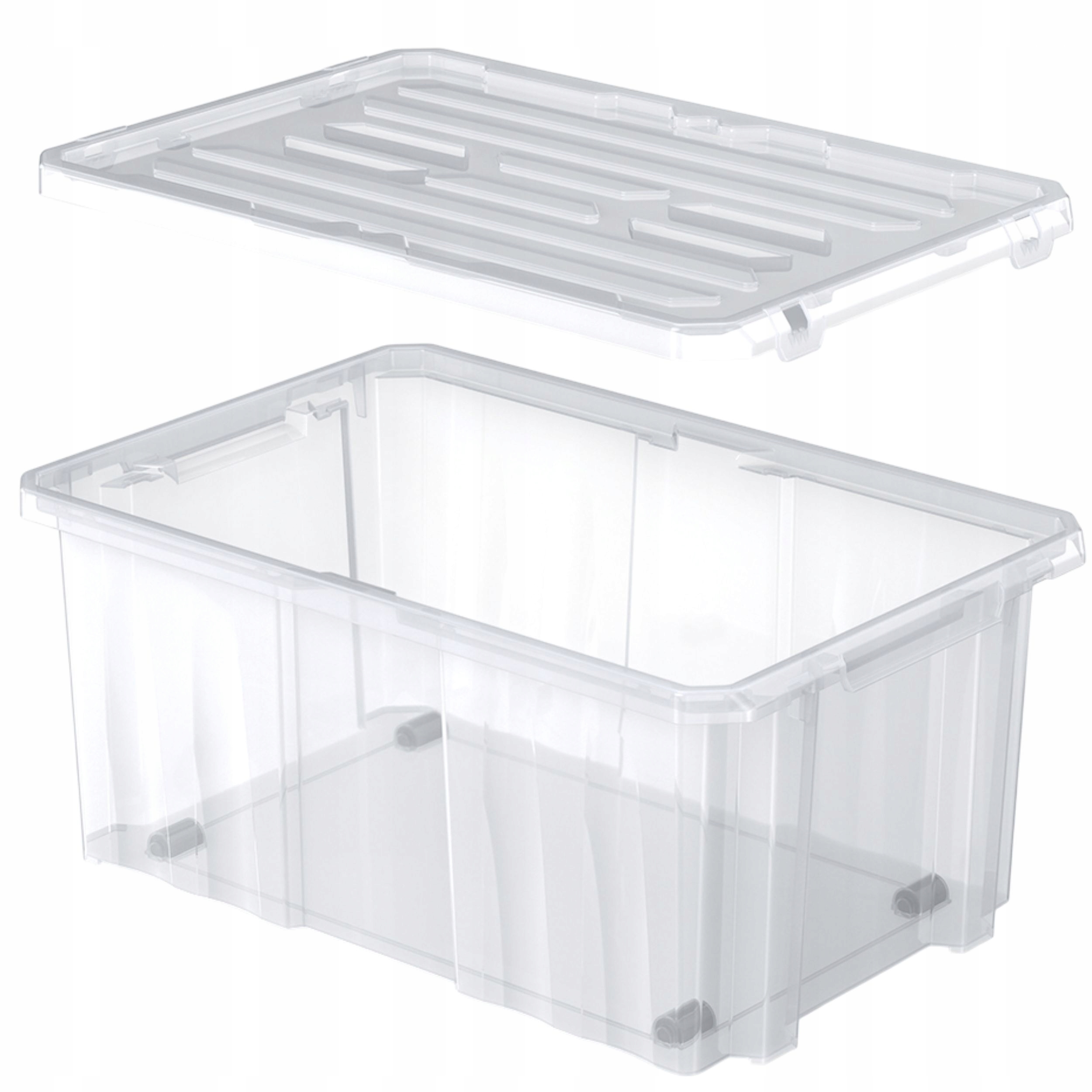 Úložný box s víkem 45 l 60 x 40 cm Krabička Organizér