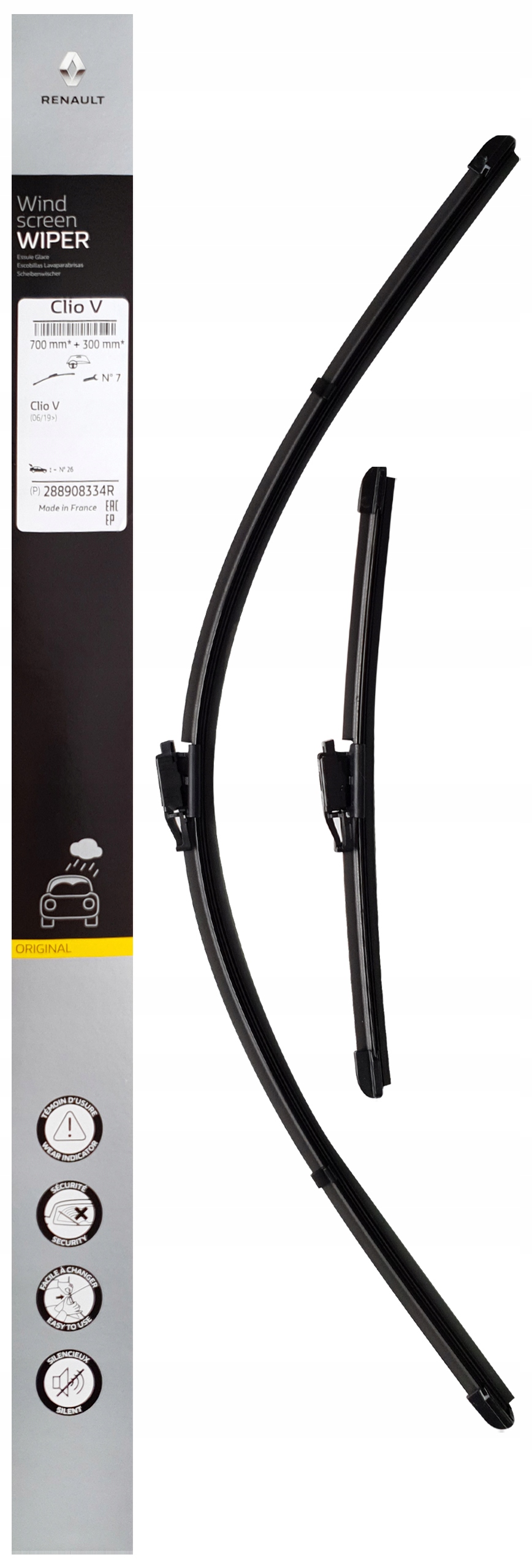 

Oe Renault Clio V 06.19- Wycieraczki Przód