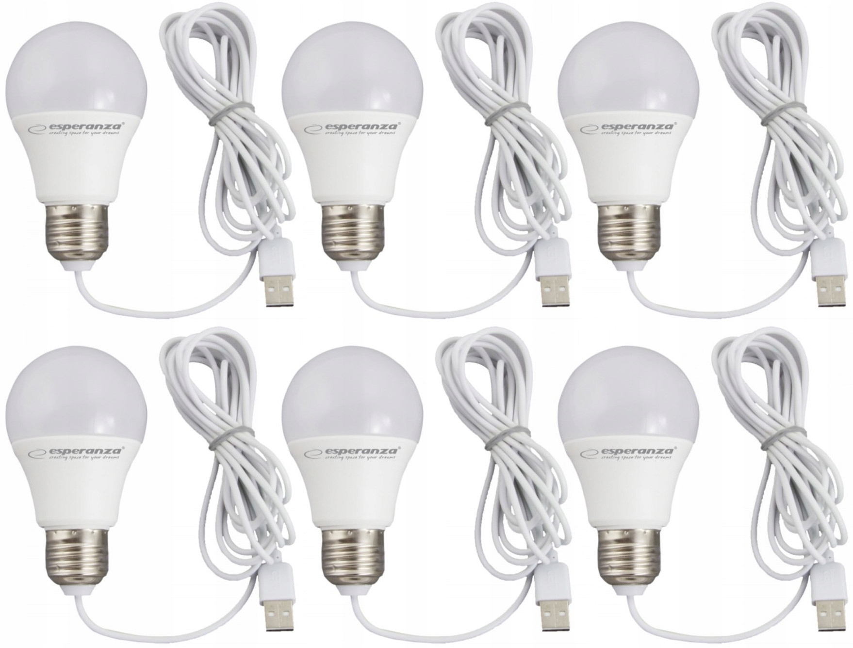 

Żarówka Led Usb turystyczna podróżna lampka 6szt