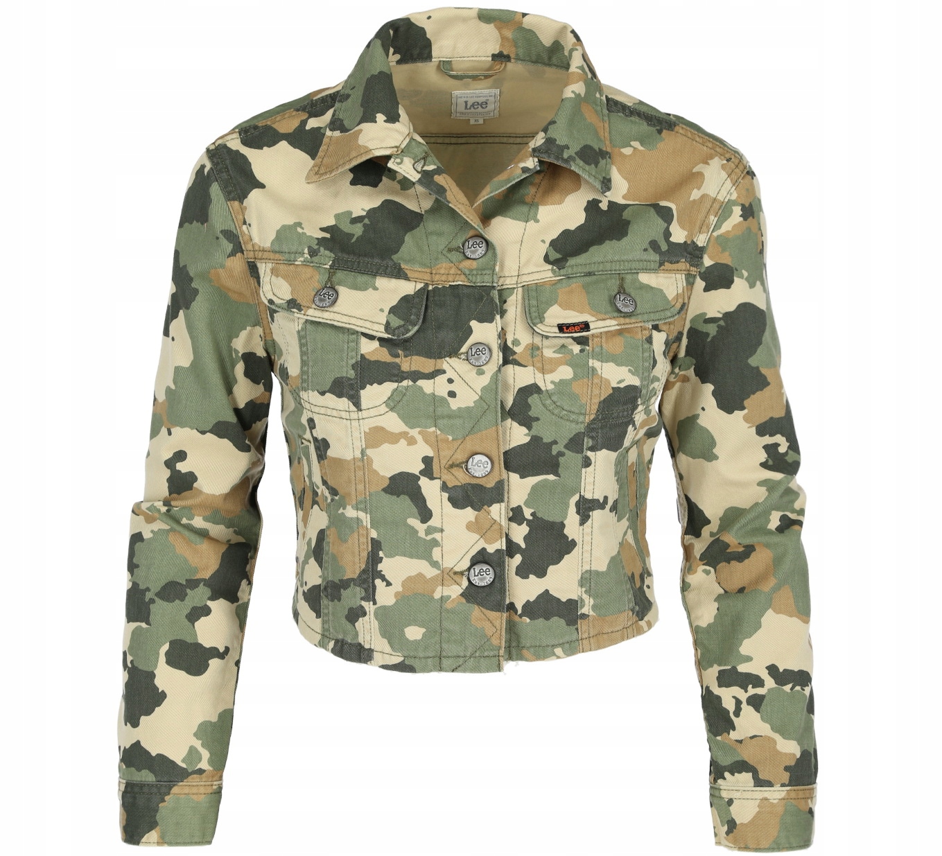 

Lee Cropped Rider Damska Kurtka Jeansowa Moro - S