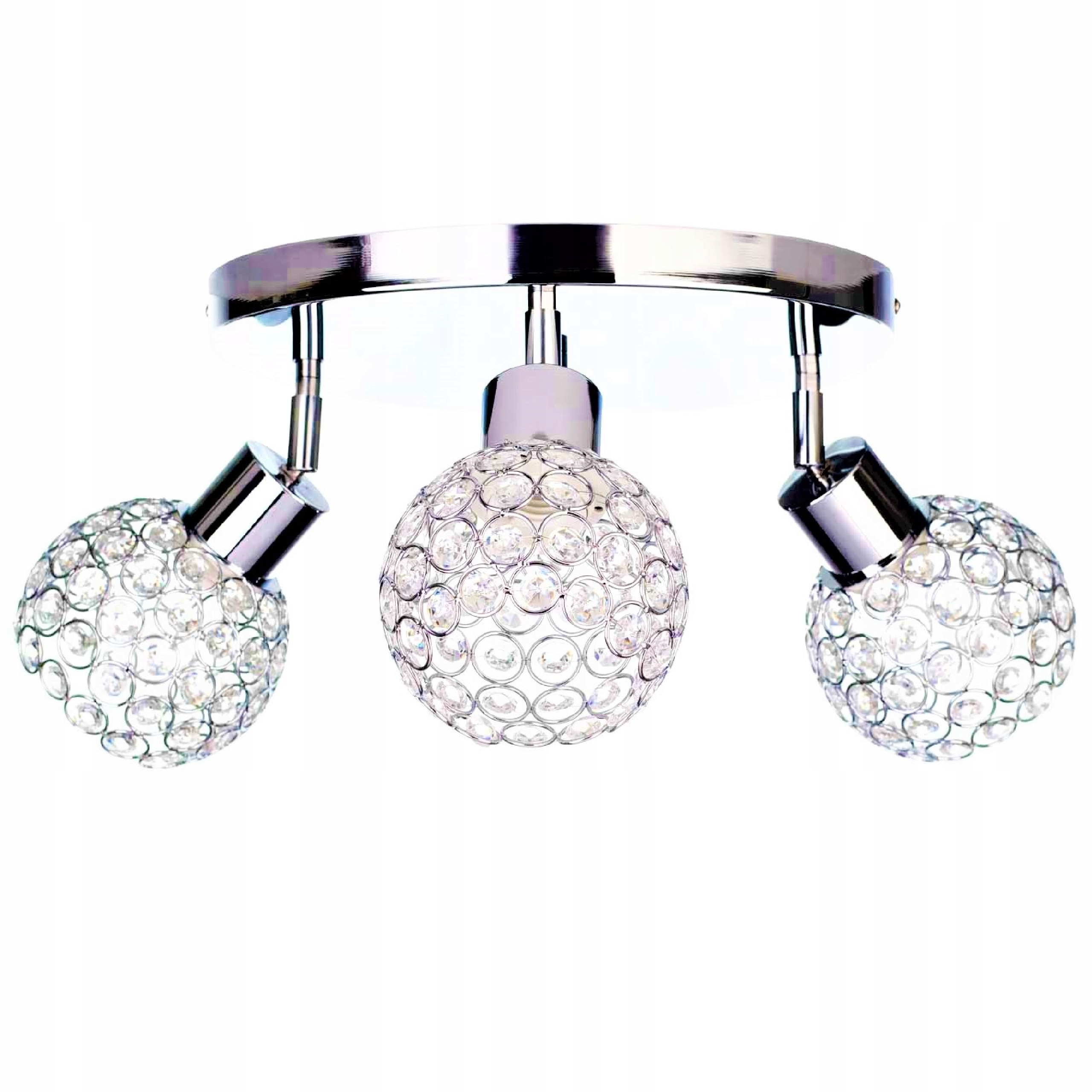 

Lampa Wisząca Plafon Żyrandol Selena 3 Kryształy