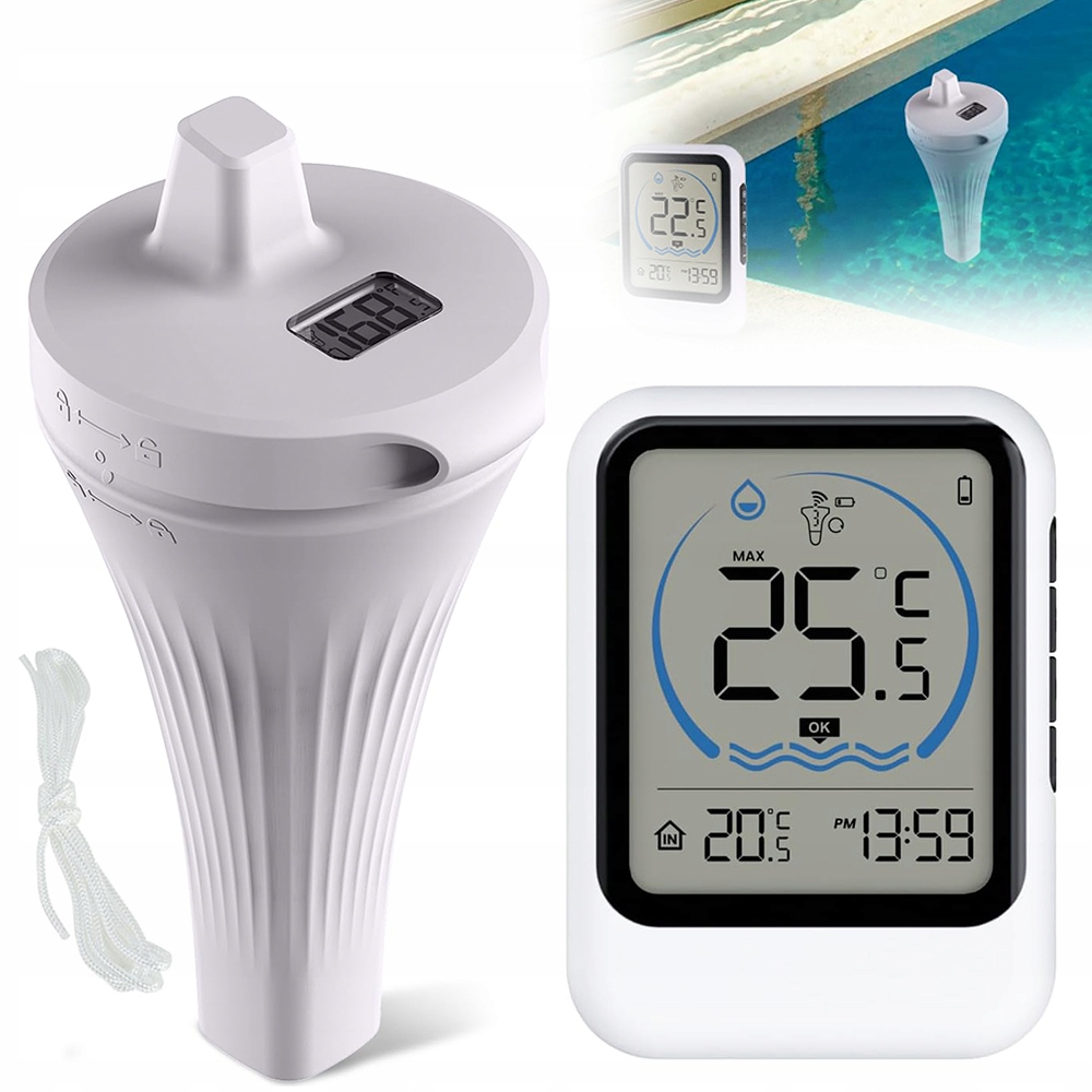 Plovoucí Bazénový Teploměr Meteorologická Stanice