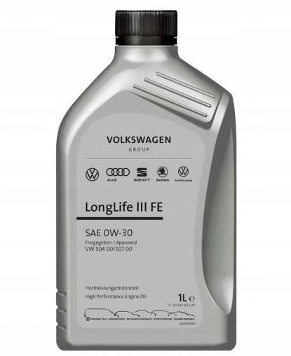 Nowy Olej Longlife III 0W30 504 507 Skoda Vw Audi 1L.