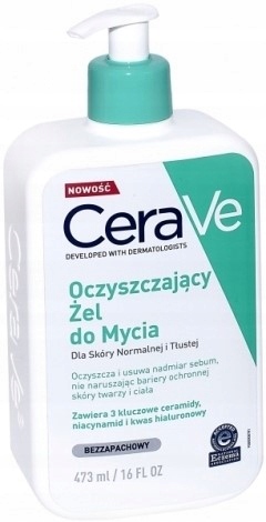 CeraVe oczyszczający żel do twarzy ciała 473 ml