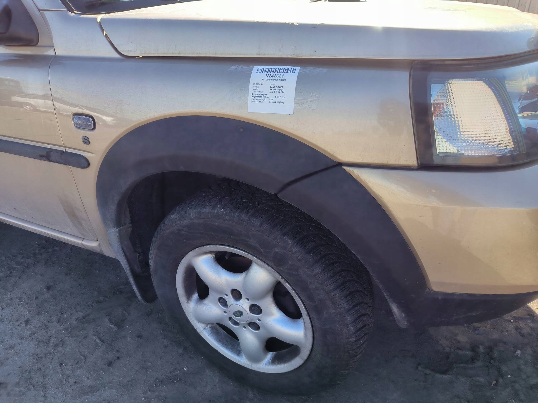 parafango Destra Anteriore 846 LAND ROVER FREELANDER e