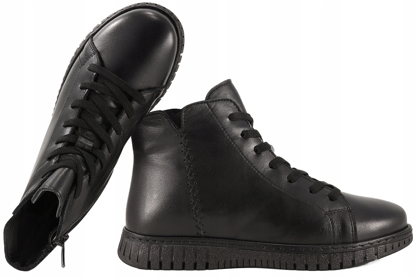 Ravini 23661S Dámské Zateplené Kožené Boty Kotníkové Boty černé 39 Černá