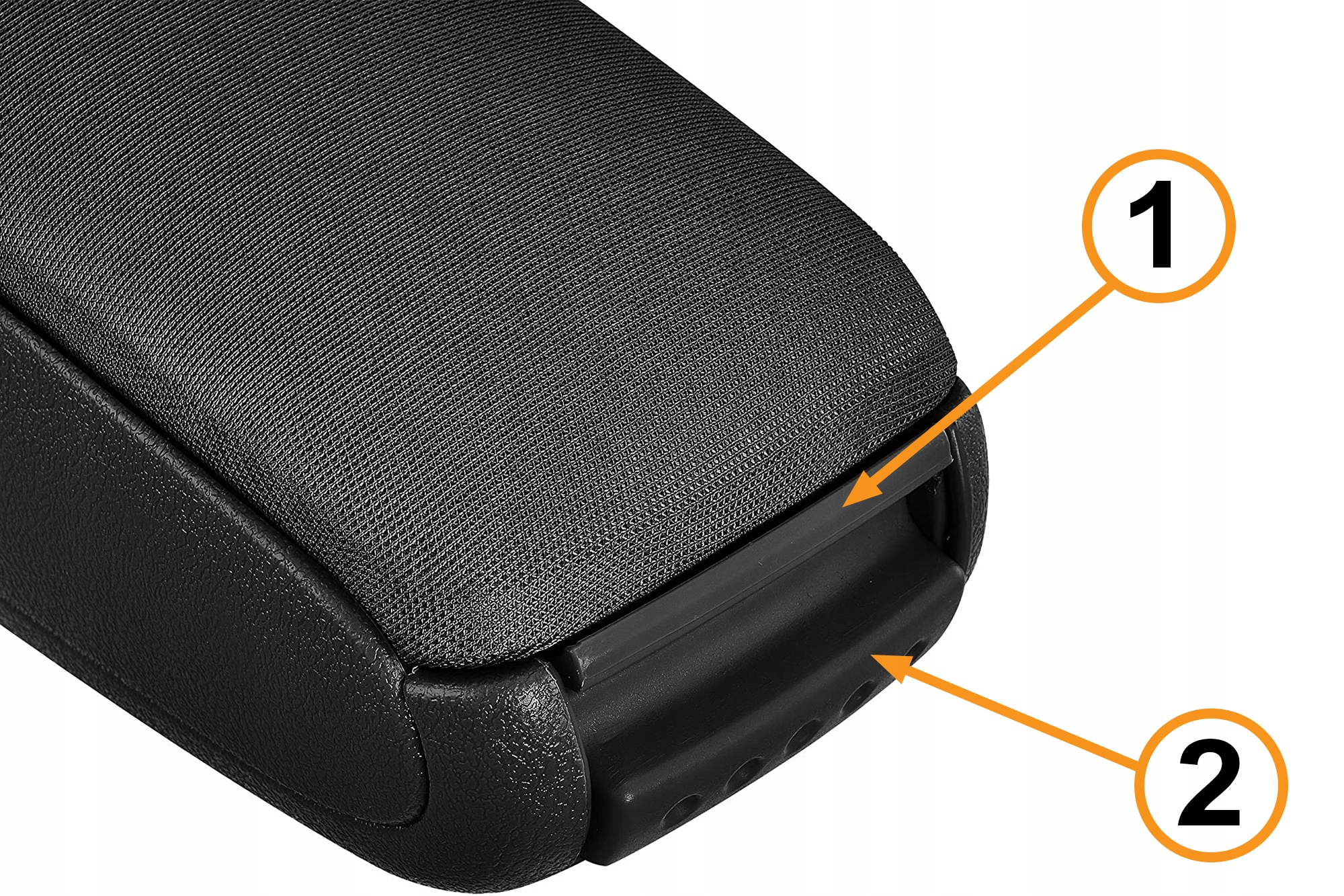 PODŁOKIETNIK DO SKODA FABIA II MK2 2008-14 CZARNA EKO-SKÓRA ZEST. MONTAŻOWY Numery katalogowe zamienników 36021