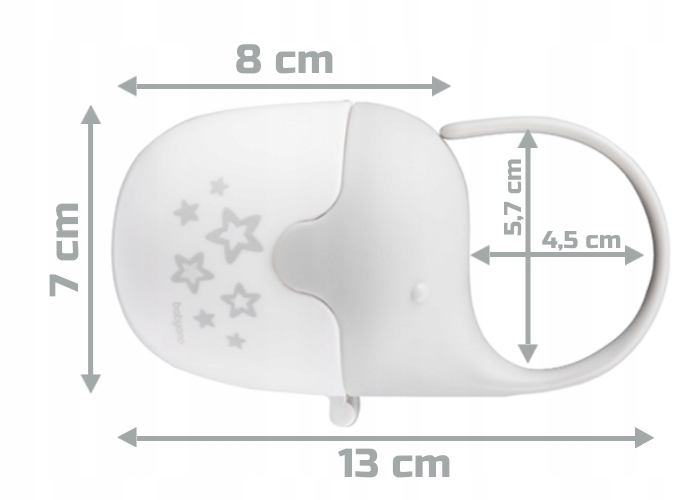 POJEMNIK NA DWA SMOCZKI ETUI NA SMOCZEK SŁONIK Marka Babyono