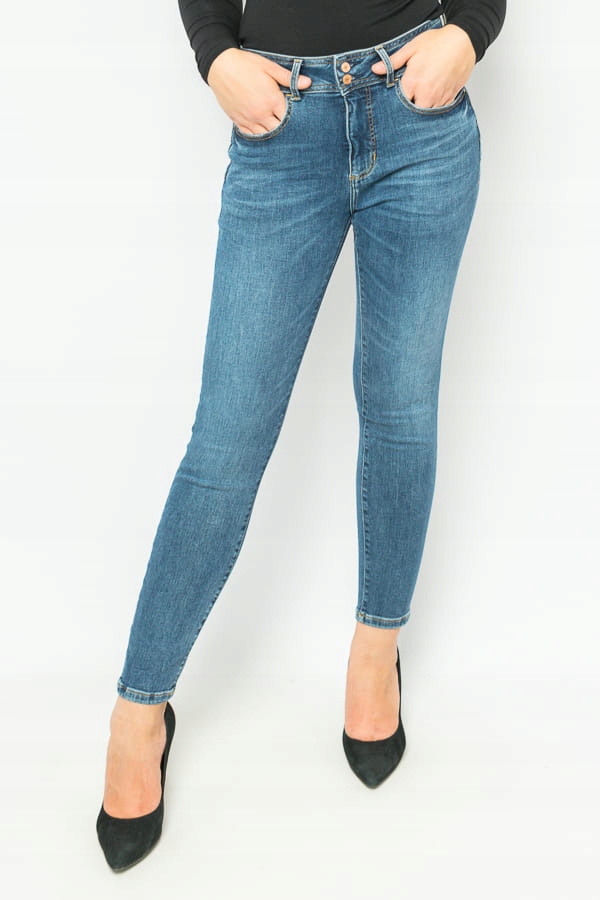 Dámské Džíny Guess W2YA34 D4Q02 Tmavě Modré Pants: 26/31