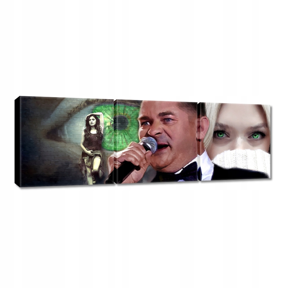 

Obrazy 120x40 Zielone Oczy Zenek Występ