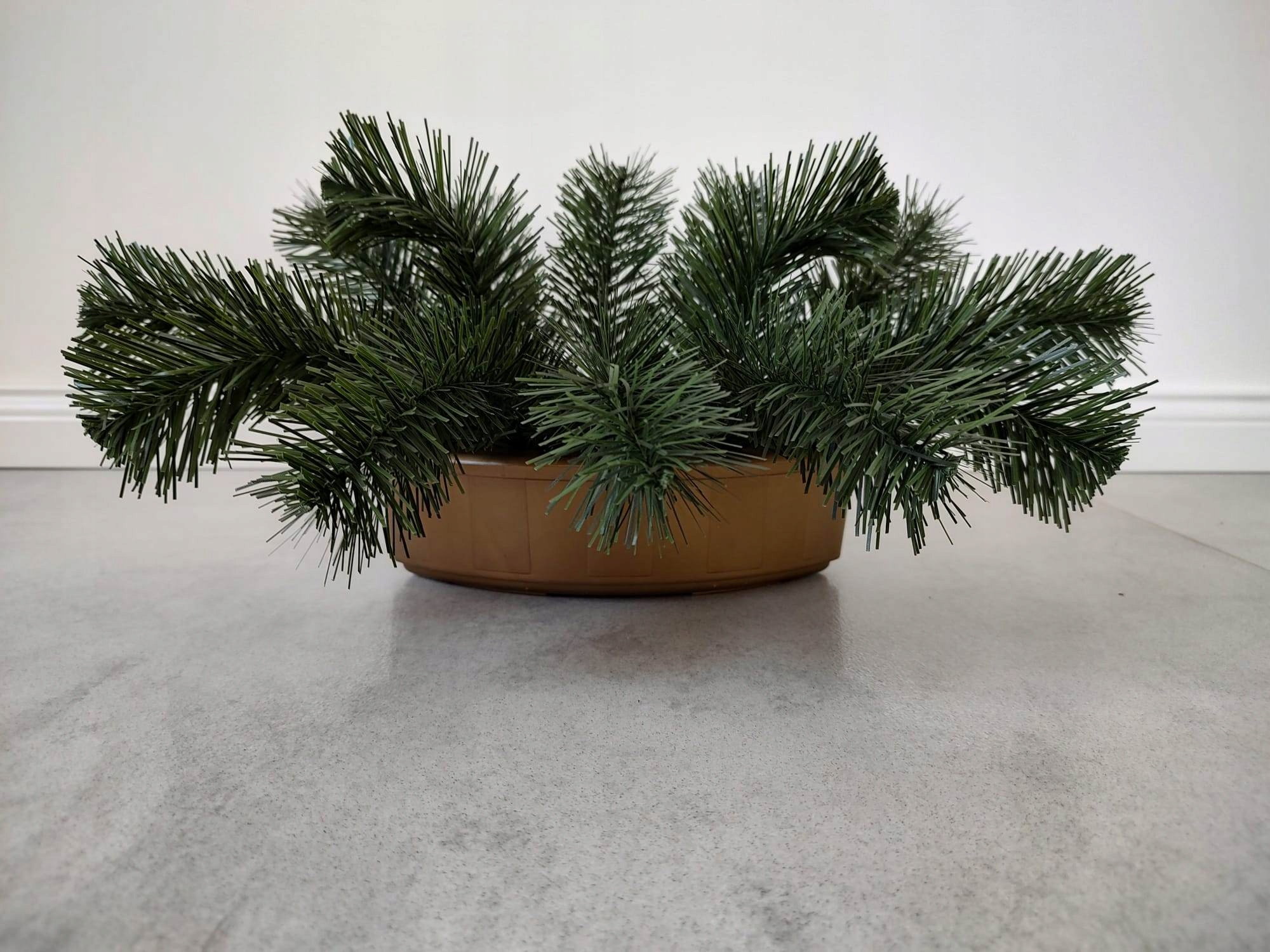 MAŁA ŁÓDKA PROSTA Podkład zielony do wiązanki na pomnik grób cmentarz Marka ELMA