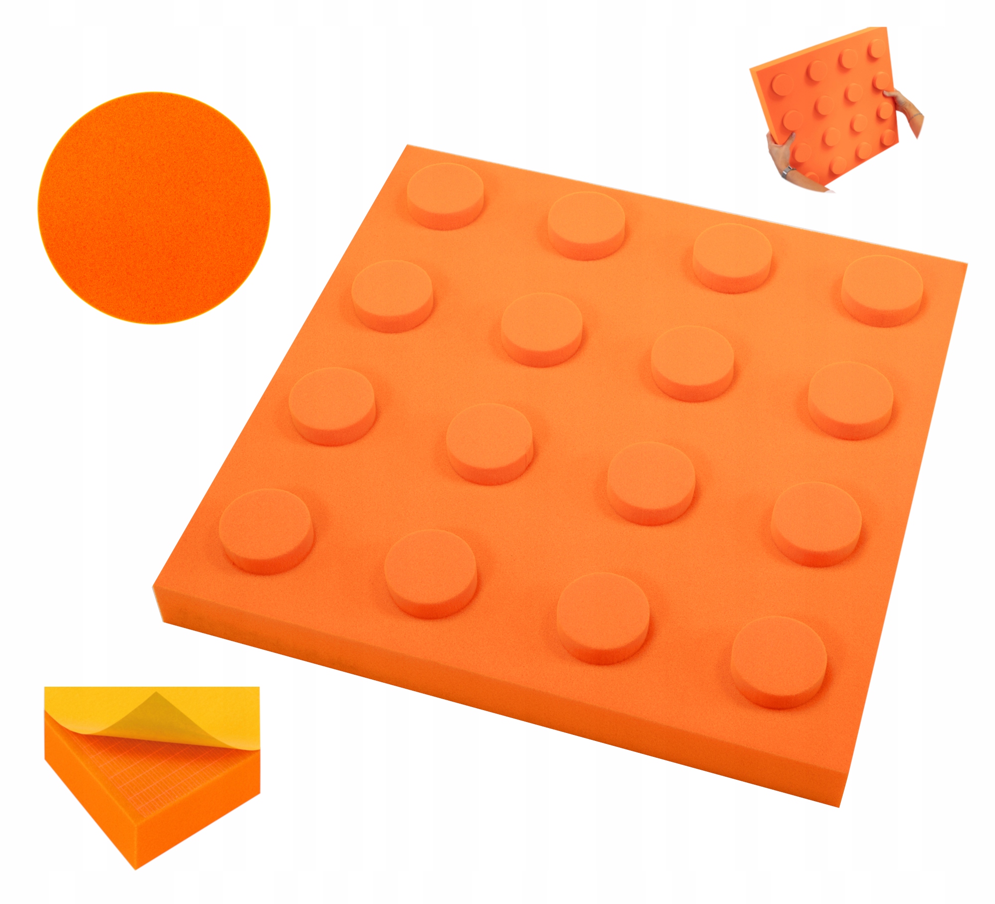 Akustický panel Decor Samolepicí dekorovaný 50x50 gr. 7cm Klocek atesty