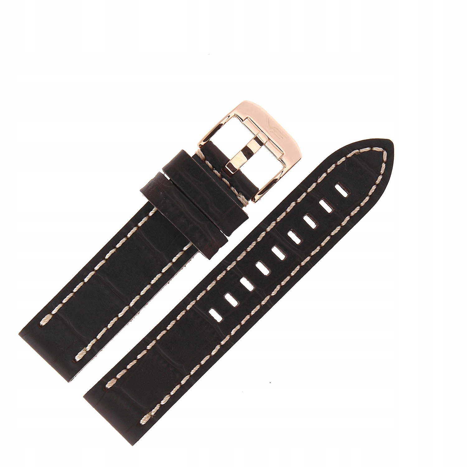 Pásek Space Race kůže (B668) černý croco s krémovou p. růžovou barvou