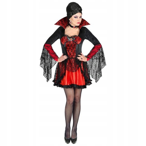 Kostým Upírka Šaty Korzetové Halloween Xs