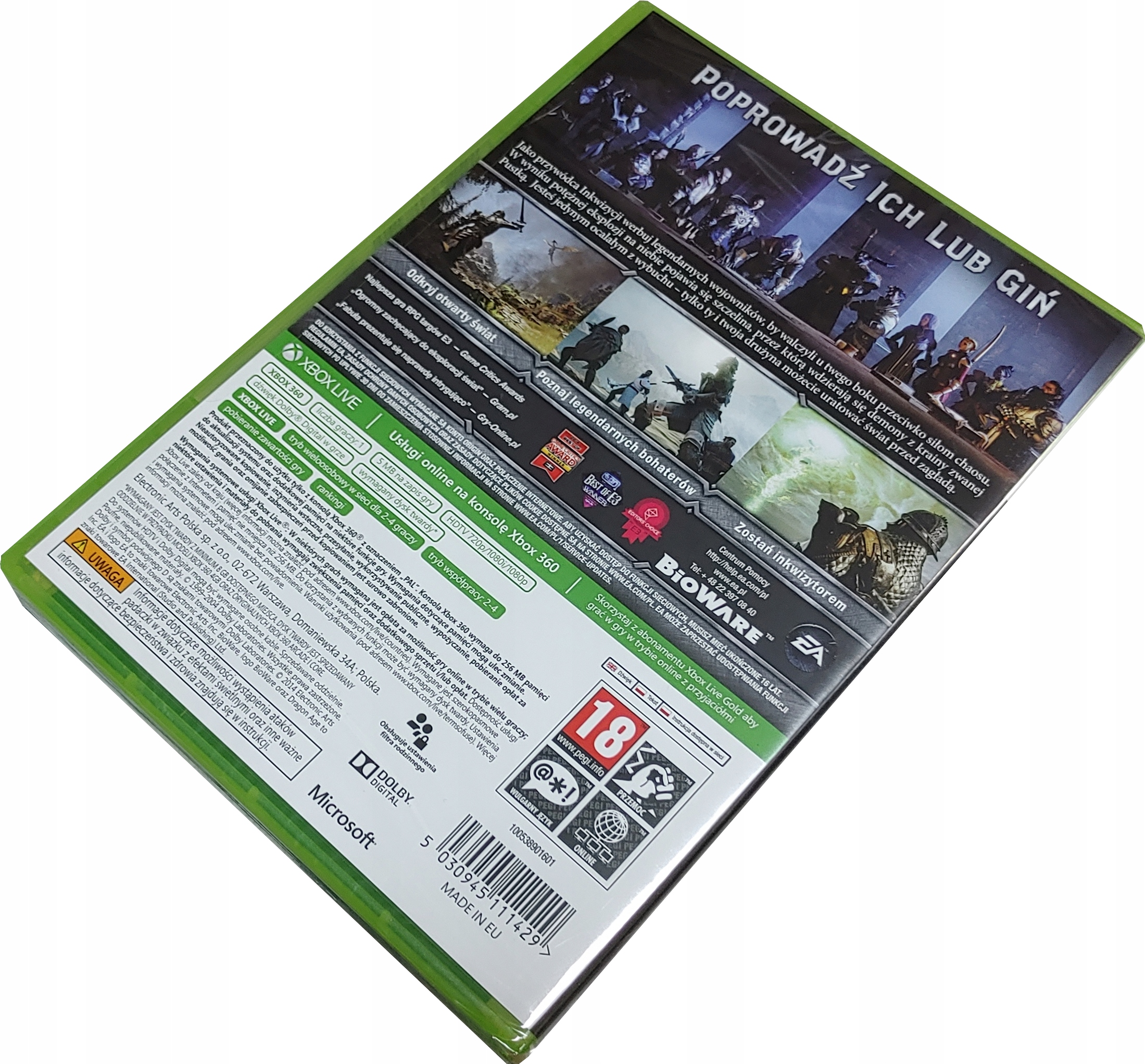 DRAGON AGE INKWIZYCJA / PO POLSKU / XBOX 360 /NOWA Tematyka role playing (RPG)