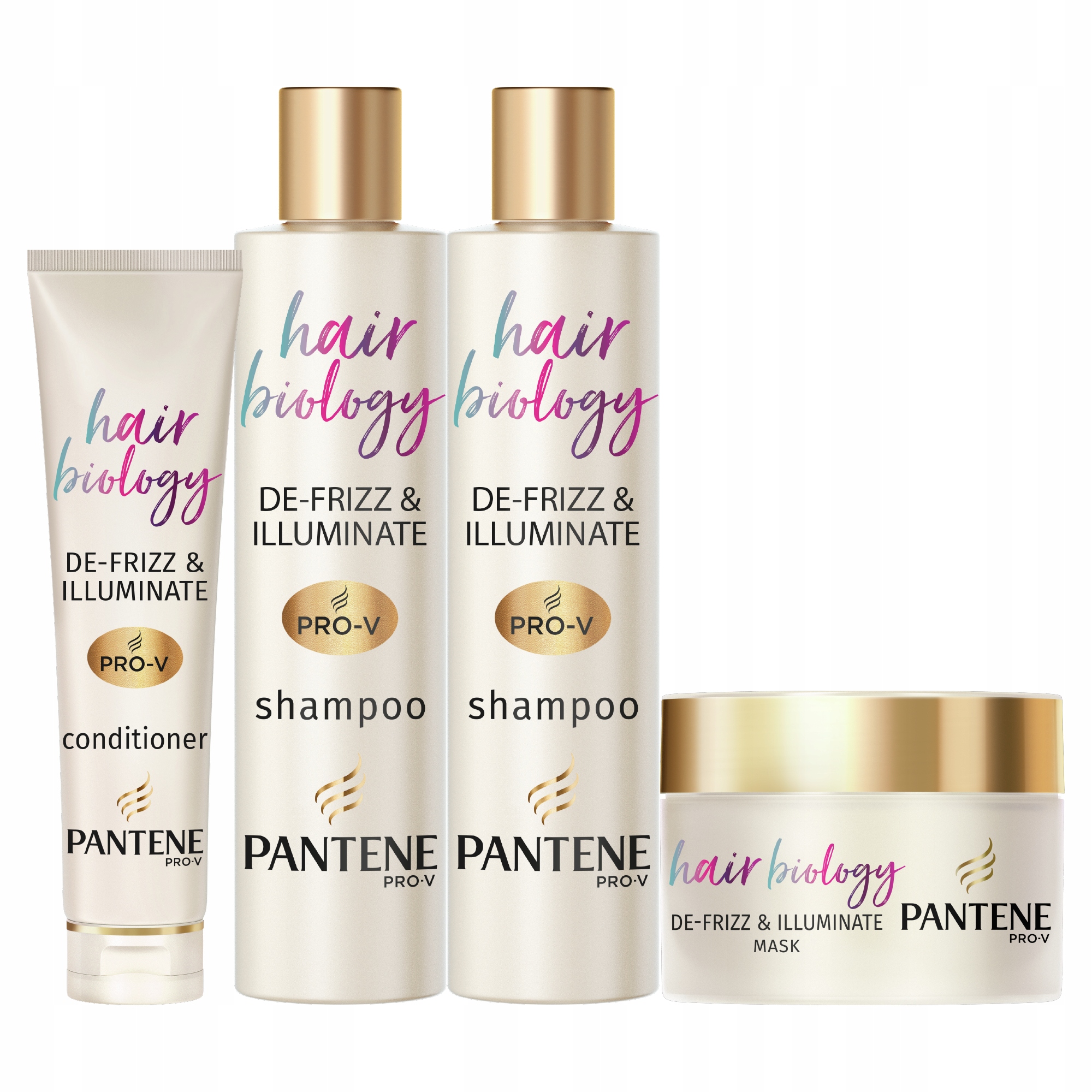 

Pantene De-frizz 2x szampon maska odżywka