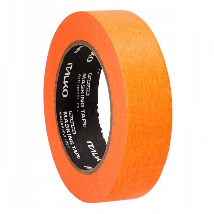 Italko taśma maskująca lakiernicza pomarańczowa 110C 30mm 45m