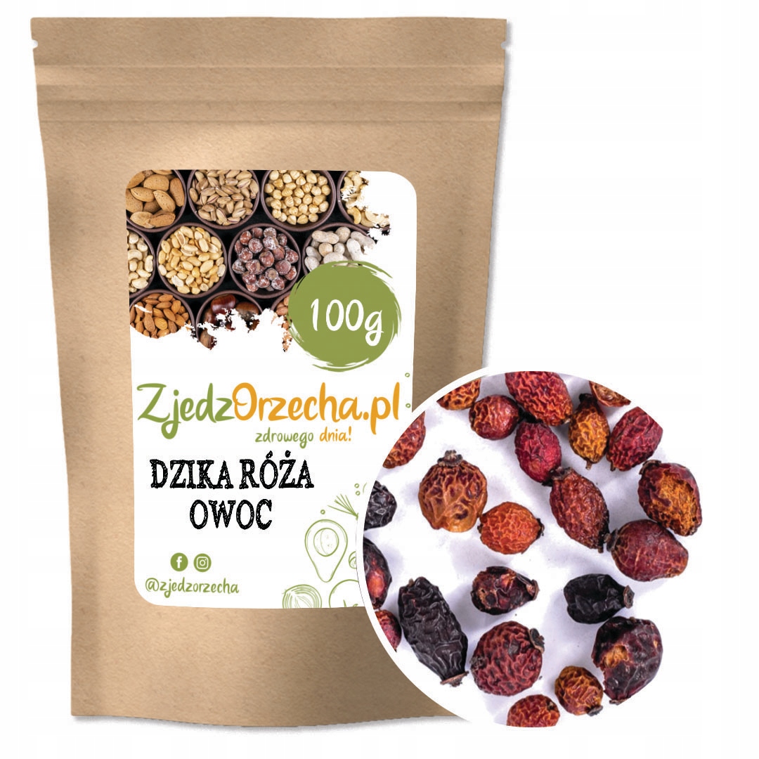 

Owoce Dzikiej Róży Owoc Dzika Róża -100g