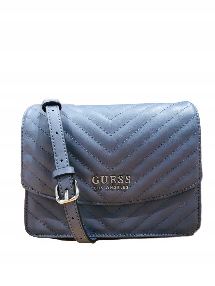 GUESS mała niebiska torebka kopertówka logo