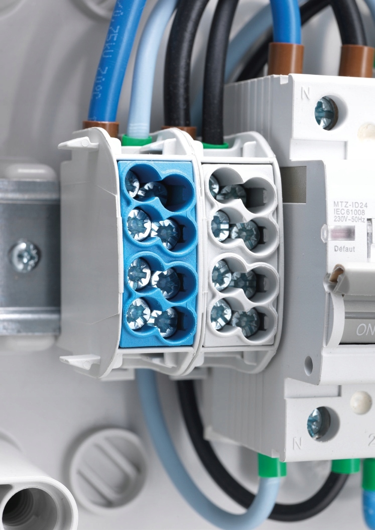 BLOK ROZDZIELCZY ODGAŁĘŹNY AL/CU SCB 25 NIEBIESKI Marka Simet