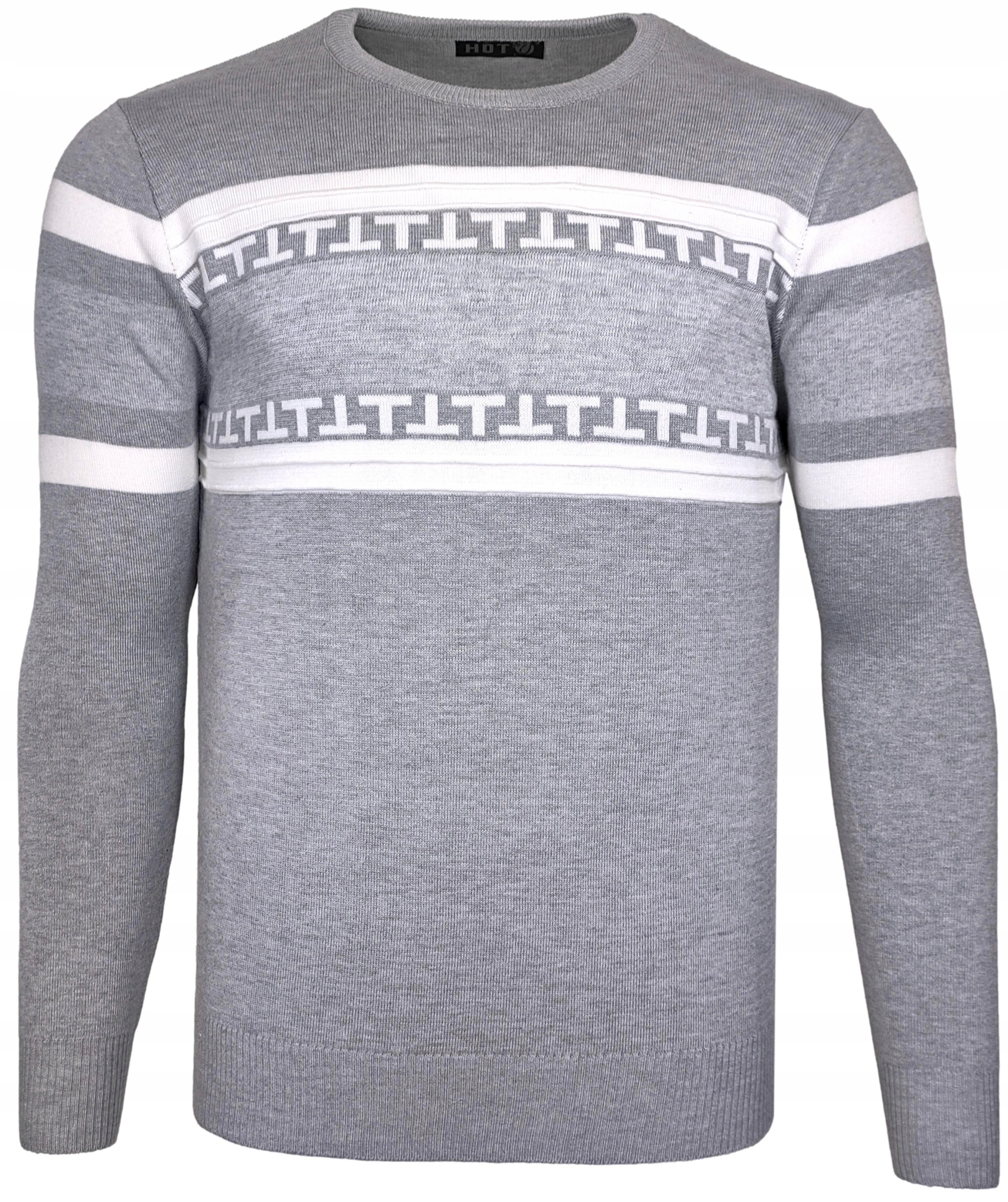 

Sweter męski wzory z dodatkiem wełny O104 r. M