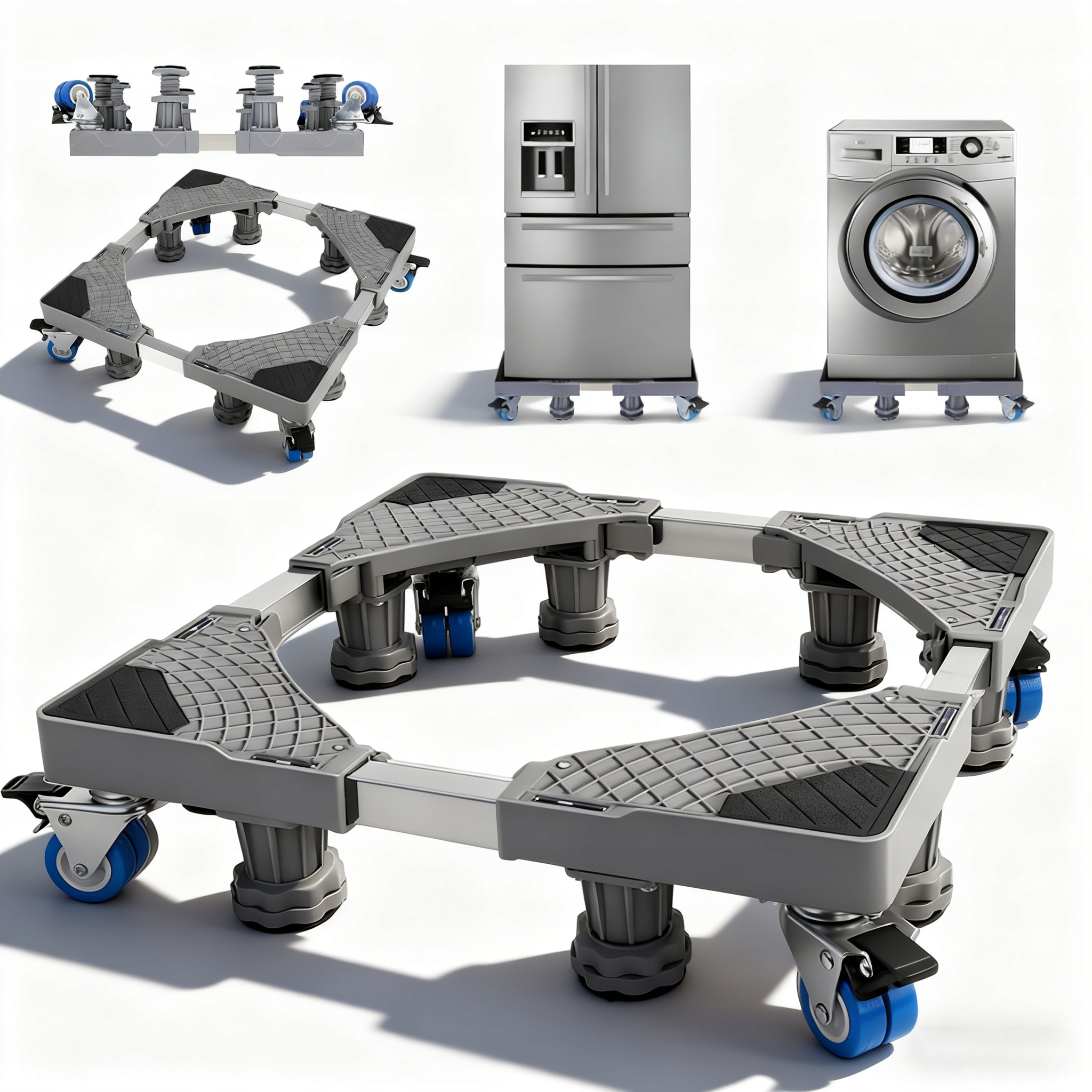Podstawka Ruchoma 250KG Ładowność Regulacja 42-66CM Odporny Na Wstrząsy