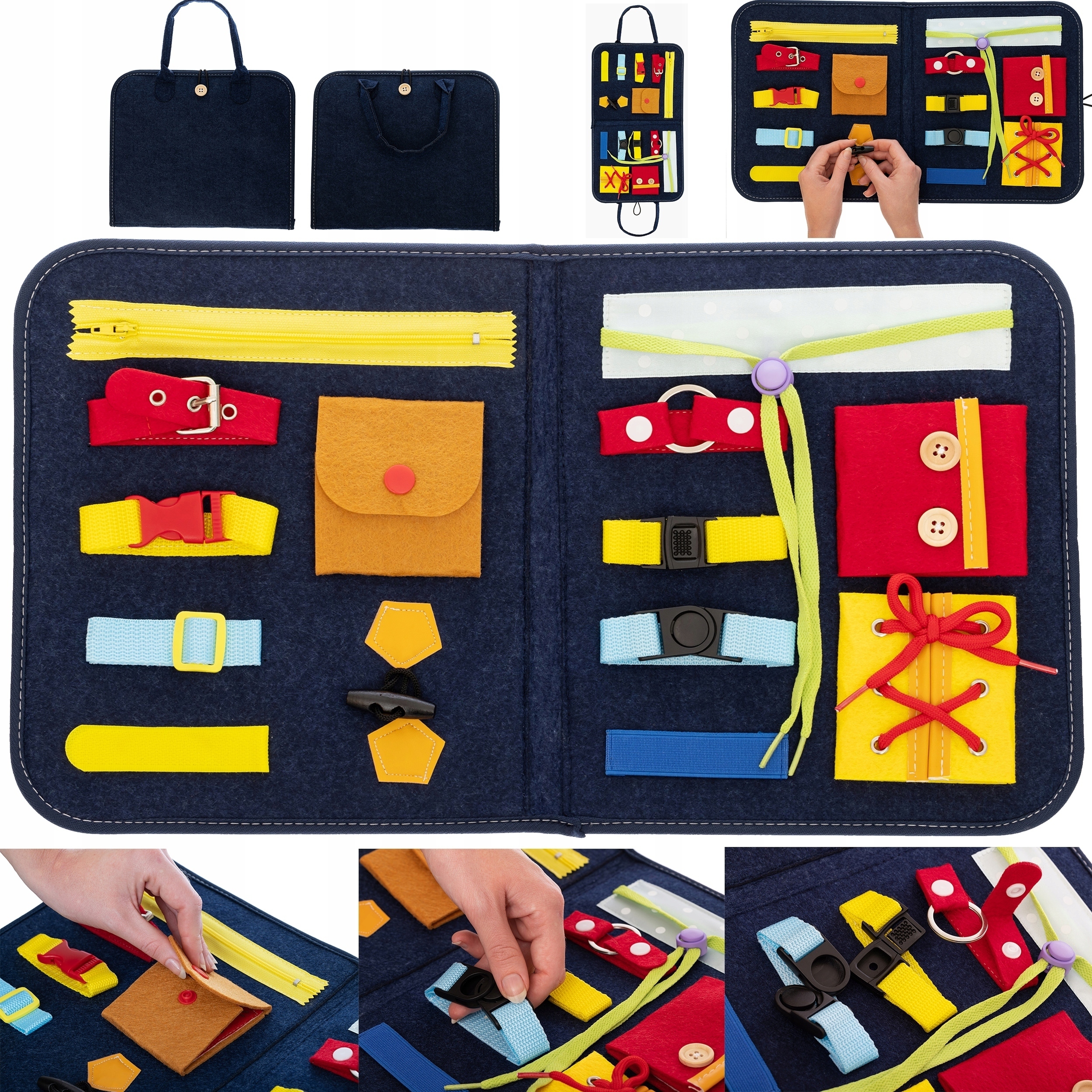 TABLICA MANIPULACYJNA SENSORYCZNA MONTESSORI XXL Rodzaj gniotki