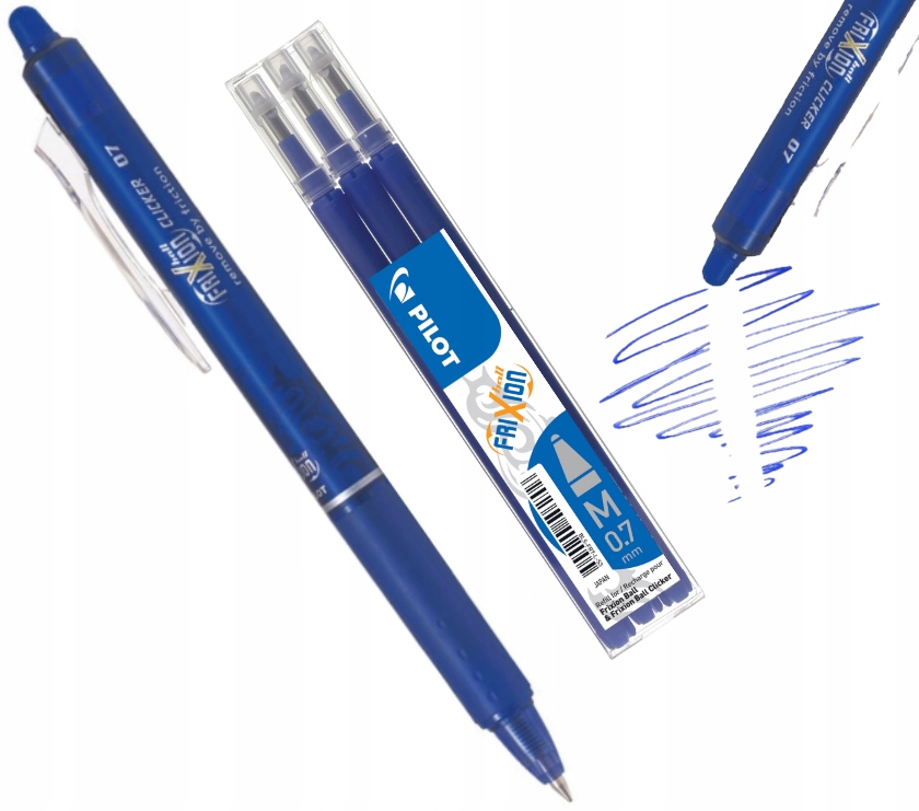 Długopis zmazywalny ścieralny FRIXION + 3 wkłady