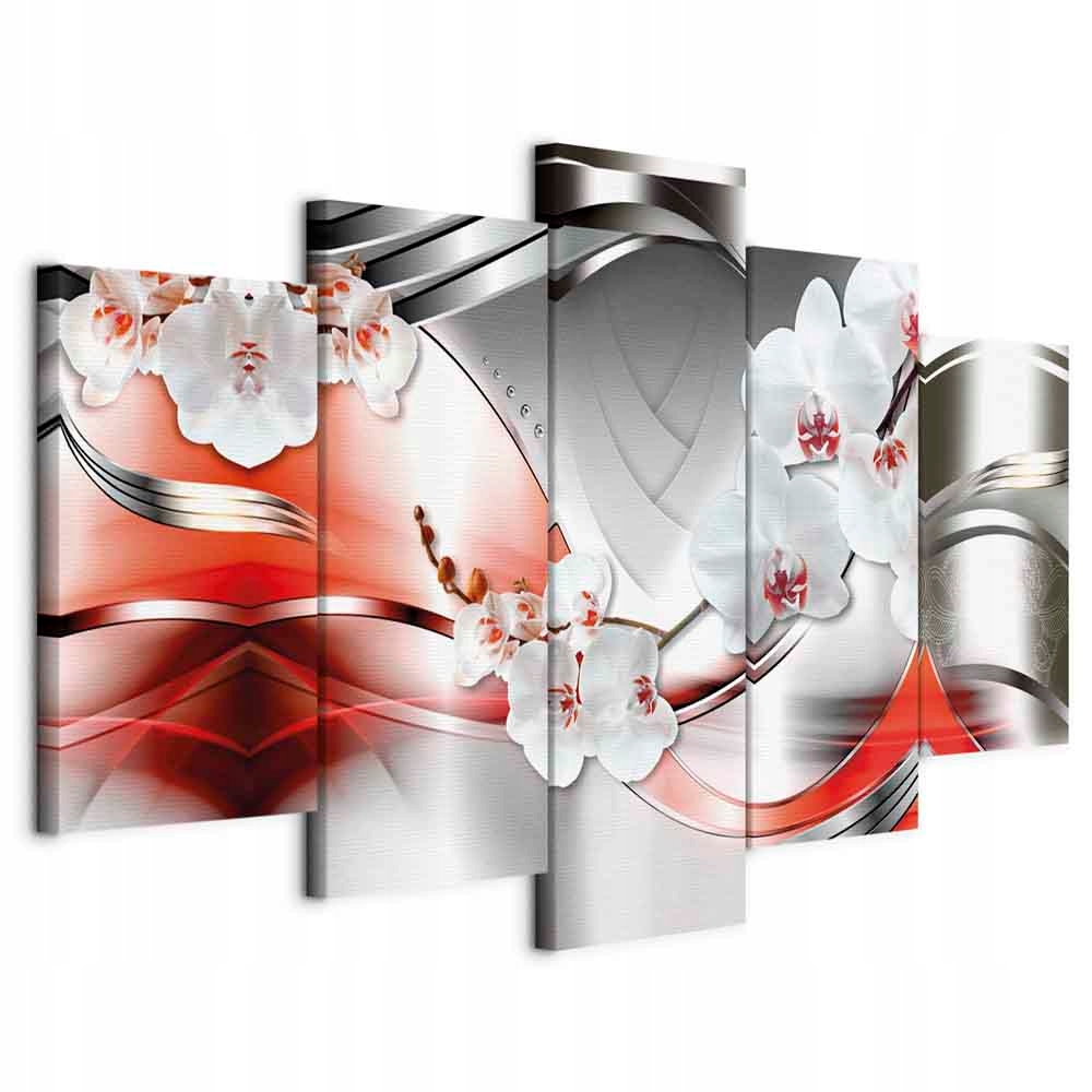Obraz 5 Části Květiny Orchidej Orchidej Glamour Moderní Obývací Pokoj 200x100