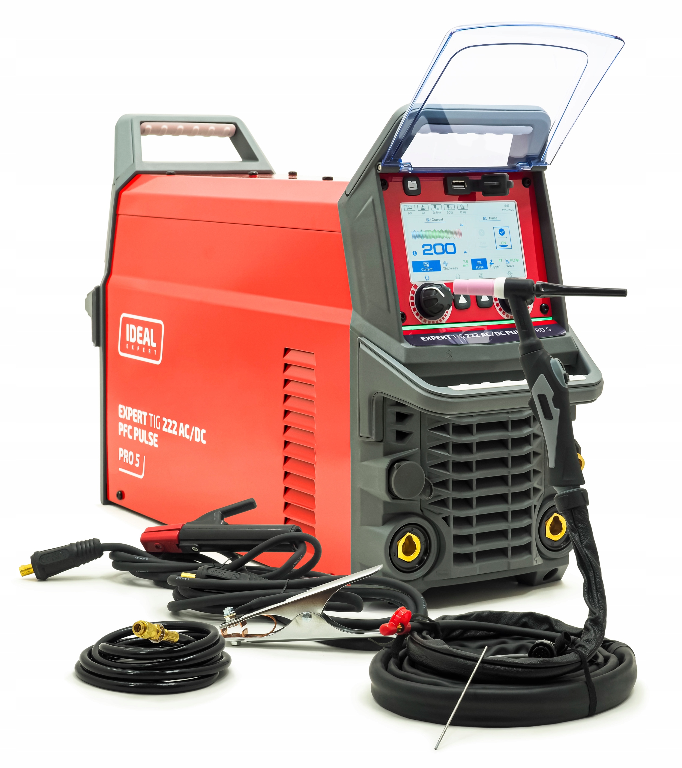 Svařovač Ideal Expert Tig 222 Ac/dc Pfc Pulse Pro5 LCD 230V Invertor